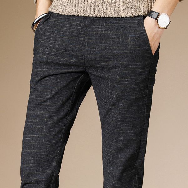 2020 men pencil pants casual mens business trousers classics mid weight straight full length breathing pant linen cotton, Black
2020 men pencil pants casual mens business trousers classics mid weight straight full length breathing pant linen cotton, Black