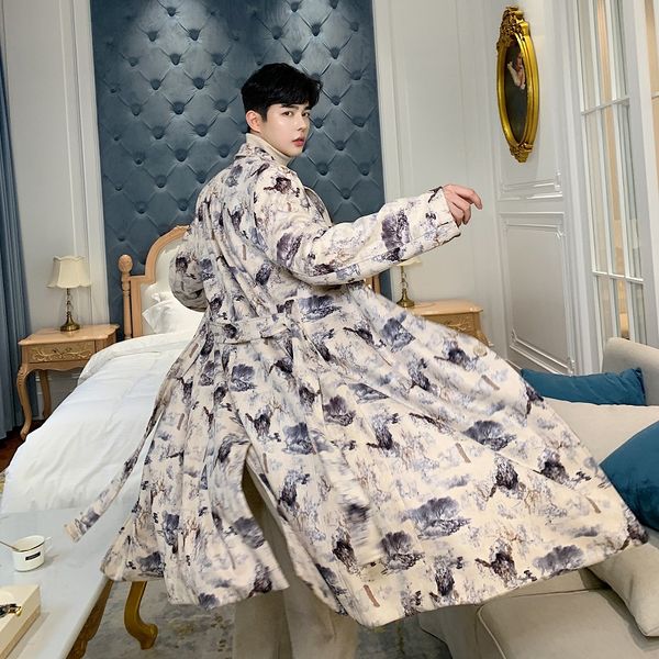 men vintage fashion print loose long jacket trench coat male women streetwear hip hop windbreaker casual overcoat, Tan;black
men vintage fashion print loose long jacket trench coat male women streetwear hip hop windbreaker casual overcoat, Tan;black