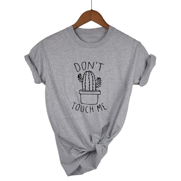 don't tough me cactus t shirt women cotton casual summer tshirts femme & tees vintage black white t-shirt women
don't tough me cactus t shirt women cotton casual summer tshirts femme & tees vintage black white t-shirt women