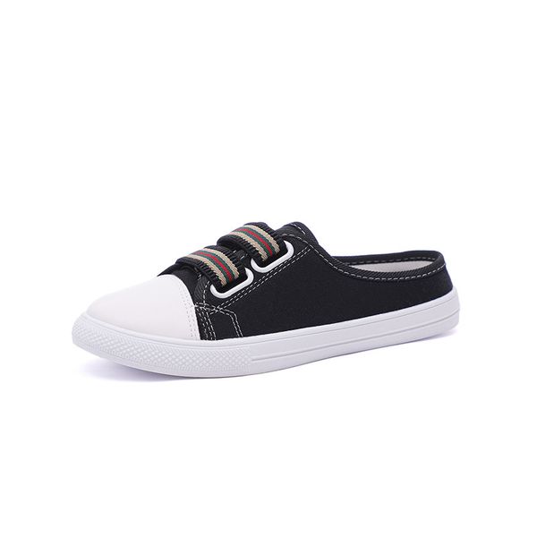 2019 spring canvas shoe sneakers for women shoes half root women's casual shoes solid color woman shoes loafers 35-40, Black
2019 spring canvas shoe sneakers for women shoes half root women's casual shoes solid color woman shoes loafers 35-40, Black
