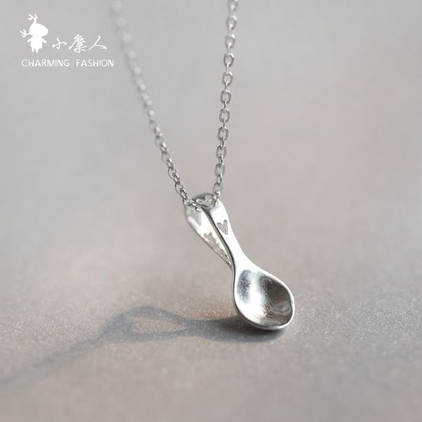 women fashion creativity s925 sterling silver necklace mini cute spoon gift short clavicle chain hollow heart spoon accessory
women fashion creativity s925 sterling silver necklace mini cute spoon gift short clavicle chain hollow heart spoon accessory