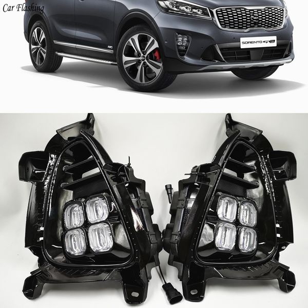 car flashing 1pair 12v abs car led driving drl daytime running lights daylight for kia sorento 2018 with fog lamp styling
car flashing 1pair 12v abs car led driving drl daytime running lights daylight for kia sorento 2018 with fog lamp styling