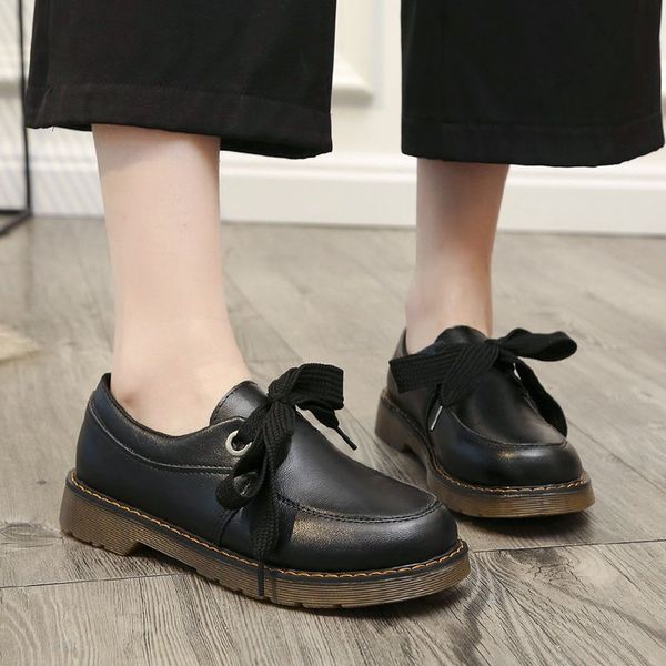 korean shoes oxfords women's female footwear casual sneaker round toe all-match soft 2019 comfortable leather dress on heels, Black
korean shoes oxfords women's female footwear casual sneaker round toe all-match soft 2019 comfortable leather dress on heels, Black