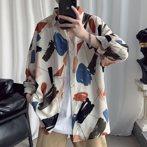 2020 spring and summer new youth popular loose personality printed long-sleeved 3/4 sleeve shirt fashion casual shirt jacket, White;black
2020 spring and summer new youth popular loose personality printed long-sleeved 3/4 sleeve shirt fashion casual shirt jacket, White;black