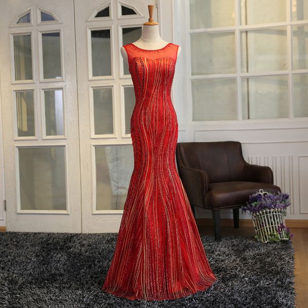 backlakegirls round neck sleeveless mermaid sequined red evening dress floor length abiti da cerimonia da sera 2019, White;black
backlakegirls round neck sleeveless mermaid sequined red evening dress floor length abiti da cerimonia da sera 2019, White;black