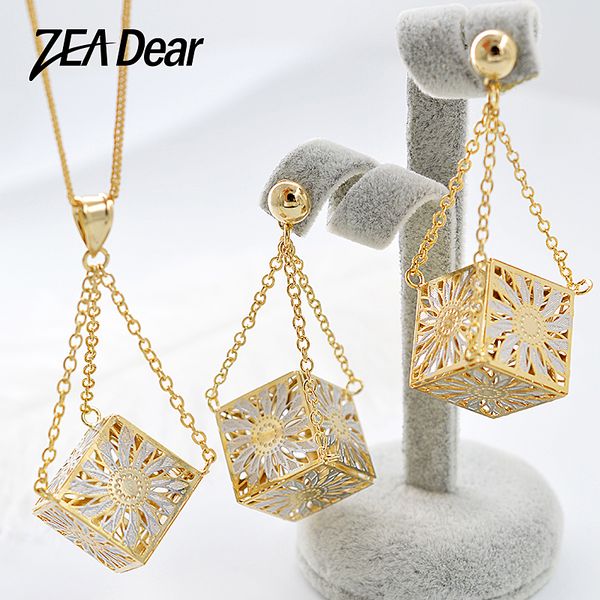 zeadear jewelry trendy square hollow jewelry sets earrings necklace pendant for women girls for party wedding sun flower pattern, Silver
zeadear jewelry trendy square hollow jewelry sets earrings necklace pendant for women girls for party wedding sun flower pattern, Silver