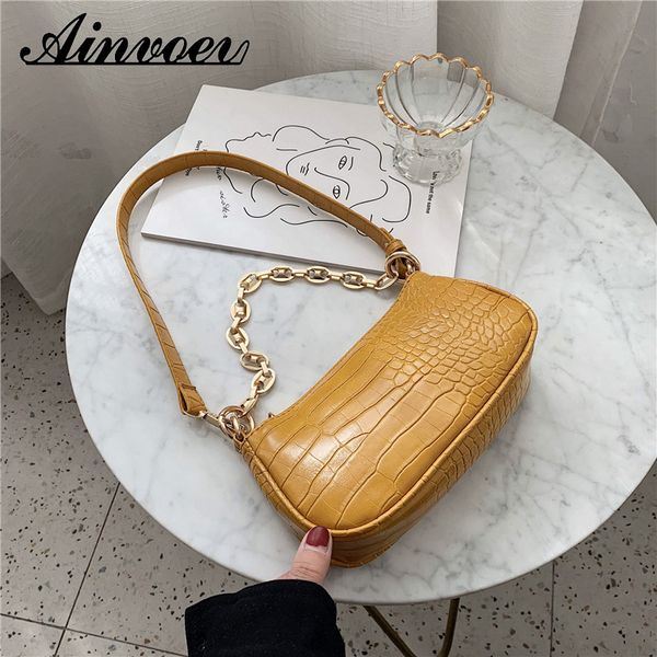 ainvoev mini pu leather shoulder bags for women chain design hand bag female fashion crocodile pattern baguette bags
ainvoev mini pu leather shoulder bags for women chain design hand bag female fashion crocodile pattern baguette bags
