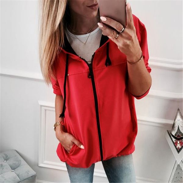 2019 new women hoodies sweatshirt casual long sleeve hoodie coat vintage pocket zipper hooded outwear women clothes solid, Black
2019 new women hoodies sweatshirt casual long sleeve hoodie coat vintage pocket zipper hooded outwear women clothes solid, Black