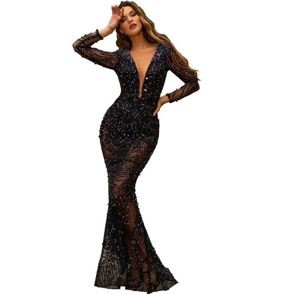 formal party dresses mesh mermaid deep v neck long sleeve lace sequins dress gowns robe soiree wholesale dropshipping, Black;pink
formal party dresses mesh mermaid deep v neck long sleeve lace sequins dress gowns robe soiree wholesale dropshipping, Black;pink
