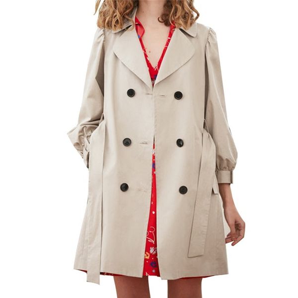 western style fashion solid color double-breasted three quarter sleeve lantern sleeve sm l xl xxl woman's casual trench coat, Tan;black
western style fashion solid color double-breasted three quarter sleeve lantern sleeve sm l xl xxl woman's casual trench coat, Tan;black