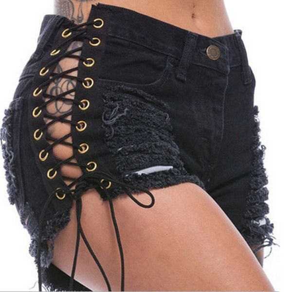solid summer shorts lacing women denim new hole feminino slim bandage jeans shorts female ripped short pants, White;black
solid summer shorts lacing women denim new hole feminino slim bandage jeans shorts female ripped short pants, White;black