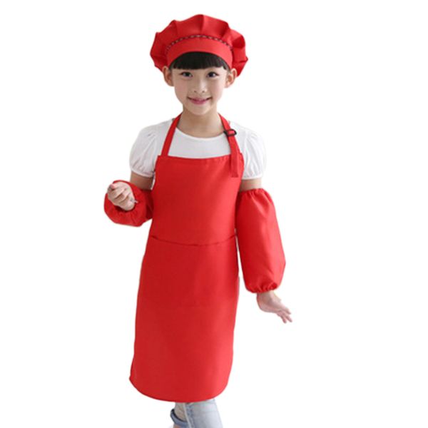 kids full apron bib set with pocket and hat sleeves craft kitchen chef cooking art children diy apparel
kids full apron bib set with pocket and hat sleeves craft kitchen chef cooking art children diy apparel
