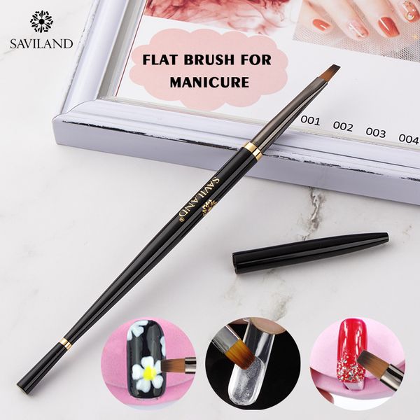 saviland black flat brush professional painting drawing gel brushes for manicure nail art design tools, Yellow
saviland black flat brush professional painting drawing gel brushes for manicure nail art design tools, Yellow