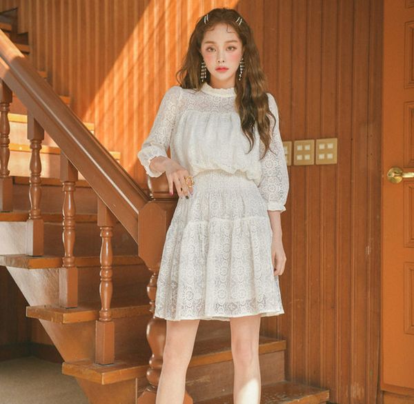 vintage summer lace dress women party hollow out mini half sleeve dress harajuku casual female vestidos robe femme clothes, White;black
vintage summer lace dress women party hollow out mini half sleeve dress harajuku casual female vestidos robe femme clothes, White;black