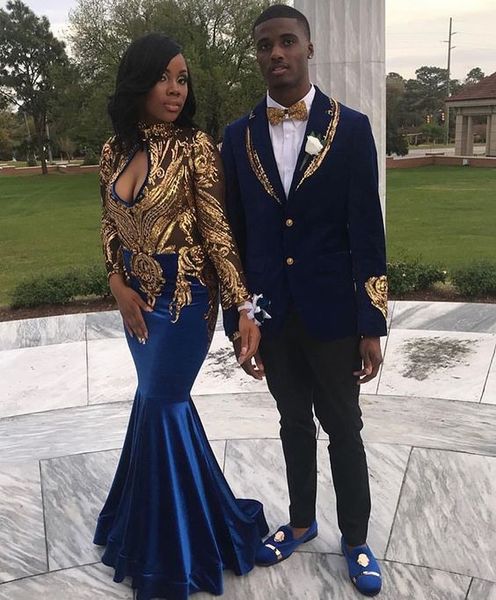 plus size mermaid prom dresses south africa keyhole front high neck gold embellishment long sleeve evening gowns floor length prom dress, Black
plus size mermaid prom dresses south africa keyhole front high neck gold embellishment long sleeve evening gowns floor length prom dress, Black