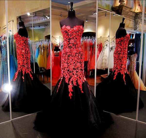 black mermaid red lace beaded prom pageant dresses 2020 sweetheart lace-up back trumpet plus size occasion evening wear gowns
black mermaid red lace beaded prom pageant dresses 2020 sweetheart lace-up back trumpet plus size occasion evening wear gowns