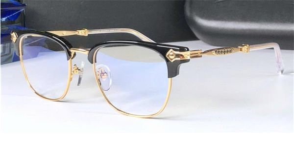 new eyewear chrom-h glasses verhaul men square half frame design can do prescription glasses vintage steampunk style, Black
new eyewear chrom-h glasses verhaul men square half frame design can do prescription glasses vintage steampunk style, Black