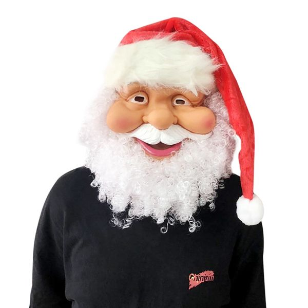 party holiday supply halloween mask funny christmas santa claus mask full face covered wig beard costume christmas
party holiday supply halloween mask funny christmas santa claus mask full face covered wig beard costume christmas