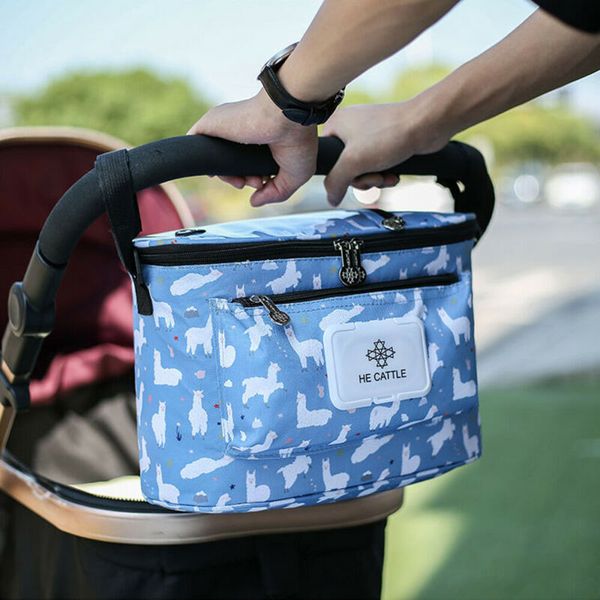2020 New Baby Bag For Mom Storage Bag Organiser Mummy Diaper Bags Bottle Cup Holder Buggy Stroller Pram Pushchair Hand