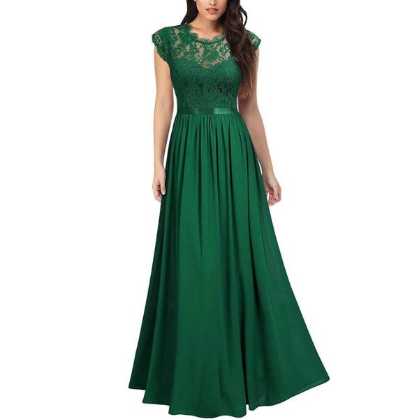 women's formal floral lace evening party maxi dress hollow out chiffon long dresses, Black;gray
women's formal floral lace evening party maxi dress hollow out chiffon long dresses, Black;gray