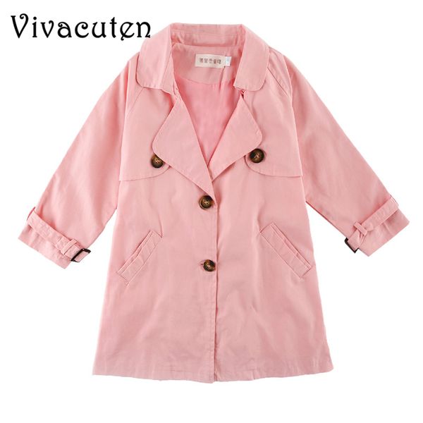 110-170cm girls autumn fashion jacket cotton kids trench coats for girls full sleeve long windbreaker outwear child clothes, Blue;gray
110-170cm girls autumn fashion jacket cotton kids trench coats for girls full sleeve long windbreaker outwear child clothes, Blue;gray
