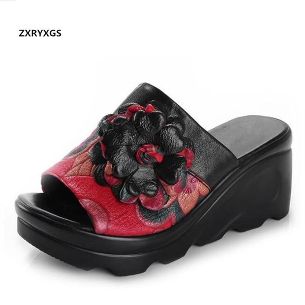 2020 summer genuine leather shoes woman new shoes sandals classic flower women sandals slipper platform wedges fashion sandals, Black
2020 summer genuine leather shoes woman new shoes sandals classic flower women sandals slipper platform wedges fashion sandals, Black
