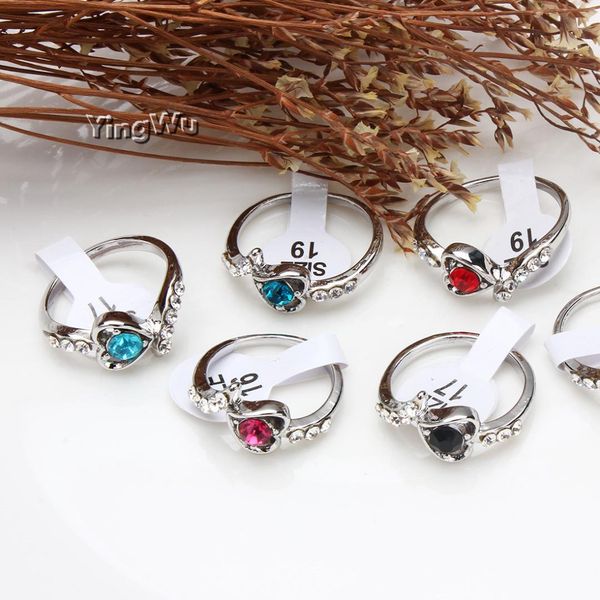 yingwu 50pcs wholesale lot jewelry bulk mixed silver plated fashion heart rhinestone rings, Slivery;golden
yingwu 50pcs wholesale lot jewelry bulk mixed silver plated fashion heart rhinestone rings, Slivery;golden