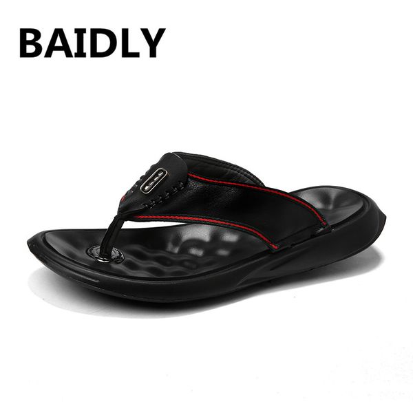 leisure summer leather flip flops men british fashion anti-skid casual beach shoes mens slippers flip flops beach outdoor flats, Black
leisure summer leather flip flops men british fashion anti-skid casual beach shoes mens slippers flip flops beach outdoor flats, Black
