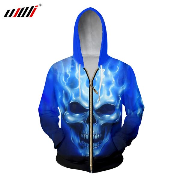 2019 fall casual hoodies with zip men 3d cool print blue flame skull sweatshirts homme long drawstring hooded hoody jackets, Black
2019 fall casual hoodies with zip men 3d cool print blue flame skull sweatshirts homme long drawstring hooded hoody jackets, Black