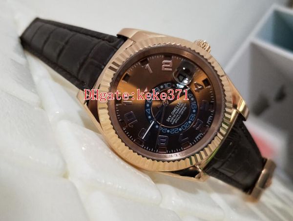 excellent wristwatches 42mm brown sky dweller 326935 gmt working 18k rose gold leather bands asia mechanical automatic mens watch box, Slivery;brown
excellent wristwatches 42mm brown sky dweller 326935 gmt working 18k rose gold leather bands asia mechanical automatic mens watch box, Slivery;brown