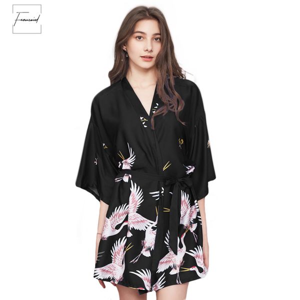 lady printed sleepwear animals robe rayon bathrobe nightwear women kimono geisha wedding bridesmaid brides robes gown, Black;red
lady printed sleepwear animals robe rayon bathrobe nightwear women kimono geisha wedding bridesmaid brides robes gown, Black;red