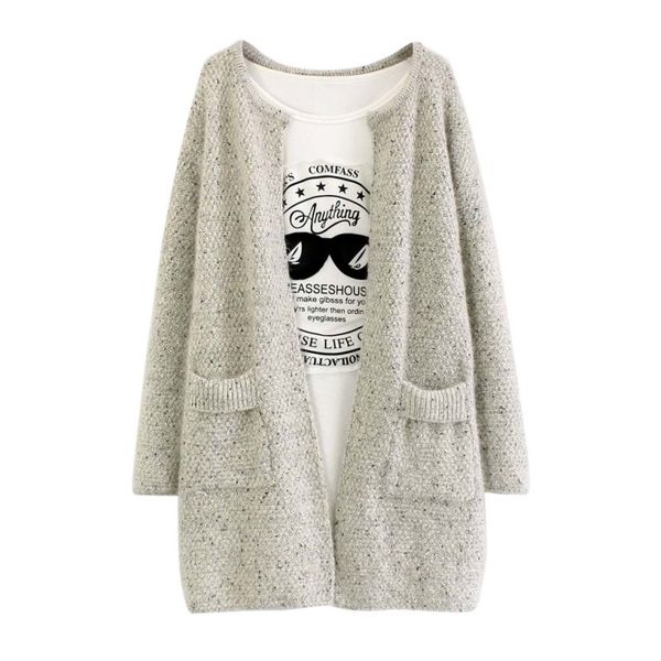 autumn women cardigan loose knitted sweater women long sleeve casual outwear warm coat 4 colors t6, White
autumn women cardigan loose knitted sweater women long sleeve casual outwear warm coat 4 colors t6, White