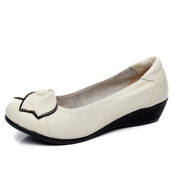 new wedges genuine leather shoes women spring height increasing high heels shoes woman vintage women pumps, Black
new wedges genuine leather shoes women spring height increasing high heels shoes woman vintage women pumps, Black