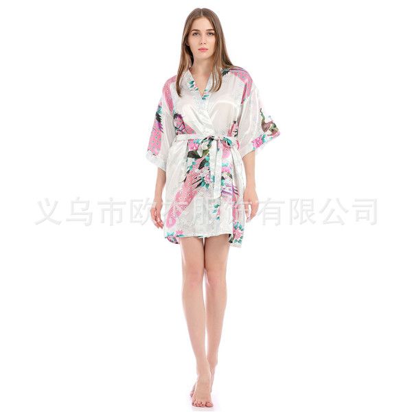peacock floral printed summer womens robe v neck 1/2 sleeve knee length belt loose sleepwear womens designer pyjamas, Black;red
peacock floral printed summer womens robe v neck 1/2 sleeve knee length belt loose sleepwear womens designer pyjamas, Black;red