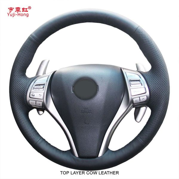 yuji-hong car steering covers case for teana 2013 x-trail 2014 qashqai 2016 hand-stitched layer genuine cow leather 
yuji-hong car steering covers case for teana 2013 x-trail 2014 qashqai 2016 hand-stitched layer genuine cow leather