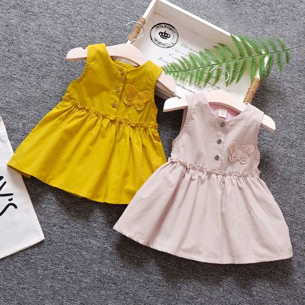fashion baby girl dress cotton o-neck regular toddler kids girls solid sleeveless butterfly sundress princess h5, Red;yellow
fashion baby girl dress cotton o-neck regular toddler kids girls solid sleeveless butterfly sundress princess h5, Red;yellow