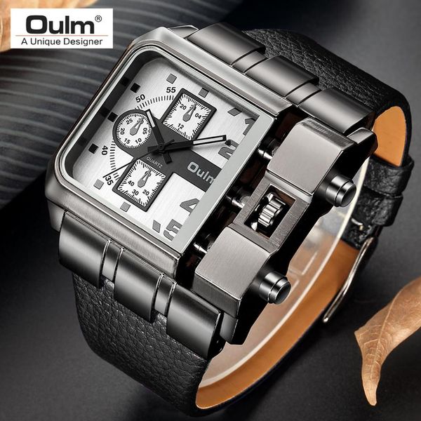 oulm men's wrist watches luxury design quartz watch men square dial pu leather strap male antique clock erkek saat, Slivery;brown
oulm men's wrist watches luxury design quartz watch men square dial pu leather strap male antique clock erkek saat, Slivery;brown