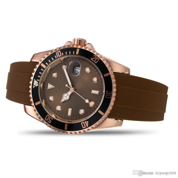 2019 Rose gold Luxury mens Watch 40mm Case Quartz Movement Mens Silicone Fashion Casual Auto DateJust for men women free shipping!
2019 Rose gold Luxury mens Watch 40mm Case Quartz Movement Mens Silicone Fashion Casual Auto DateJust for men women free shipping!
