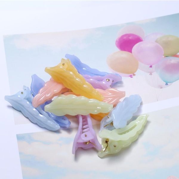 4.8cm leaf hairpin acrylic colored hairgrips jelly color hair clip for girls plastic bobby clip modeling tool accessory barrette, Slivery;white
4.8cm leaf hairpin acrylic colored hairgrips jelly color hair clip for girls plastic bobby clip modeling tool accessory barrette, Slivery;white