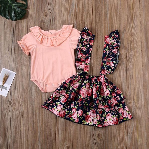 pudcoco newborn kids baby girl ruffle romper pink peter pan collar + floral suspender skirt dress outfits clothes set, White
pudcoco newborn kids baby girl ruffle romper pink peter pan collar + floral suspender skirt dress outfits clothes set, White