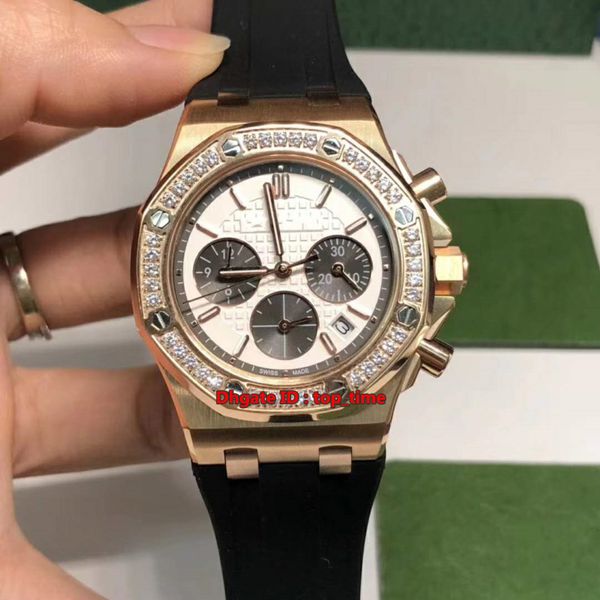 6 style watch 37mm vk quartz chronograph womens watch 26231or rose gold diamond bezel white dial rubber strap ladys watches, Slivery;brown
6 style watch 37mm vk quartz chronograph womens watch 26231or rose gold diamond bezel white dial rubber strap ladys watches, Slivery;brown