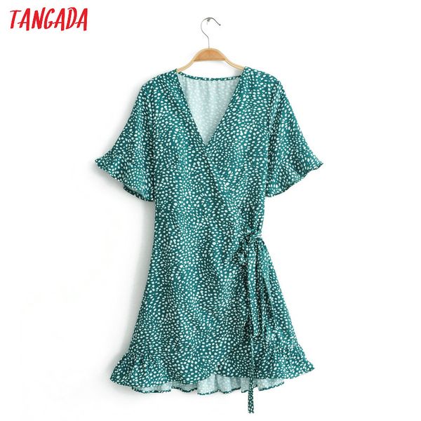 tangada women green summer dress short sleeve v-neck slash 2019 vintage ladies pleated wrap dress vestidos 6c35, Black;gray
tangada women green summer dress short sleeve v-neck slash 2019 vintage ladies pleated wrap dress vestidos 6c35, Black;gray