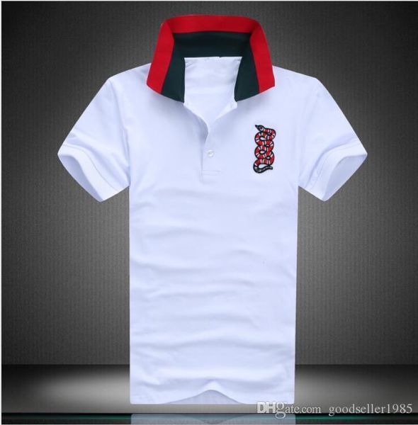 fashion men brand polo t-shirt embroidery snake collar classic t shirt short-sleeved t shirt g striped lovers girls women men tee, White;black
fashion men brand polo t-shirt embroidery snake collar classic t shirt short-sleeved t shirt g striped lovers girls women men tee, White;black