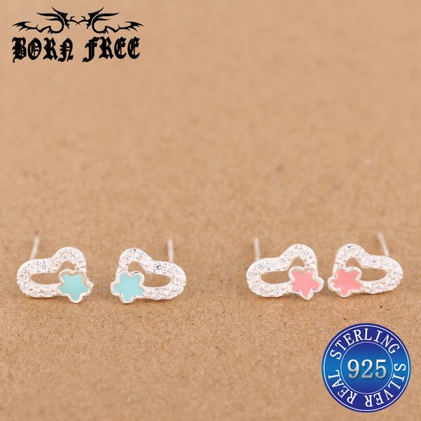 925 sterling silver fashion jewelry stud earrings multicolored women minimalist pendientes mujer moda brincos oorbellen earings, Golden;silver
925 sterling silver fashion jewelry stud earrings multicolored women minimalist pendientes mujer moda brincos oorbellen earings, Golden;silver