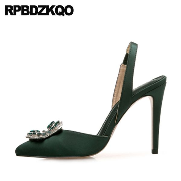 crossdresser high heels big size pointed toe 12 44 women satin slingback thin green 11 43 pumps crystal silver shoes rhinestone, Black
crossdresser high heels big size pointed toe 12 44 women satin slingback thin green 11 43 pumps crystal silver shoes rhinestone, Black