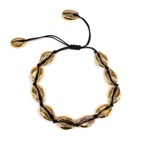 2019 summer beach gold metal shell anklets for women fashion hand woven black rope adjustable ankle bracelets on leg jewelry, Red;blue
2019 summer beach gold metal shell anklets for women fashion hand woven black rope adjustable ankle bracelets on leg jewelry, Red;blue