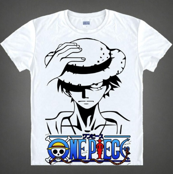 

new anime cartoon one piece monkey d. luffy roronoa zoro nami tony chopper 3d printed women/men short sleeve casual k618, White;black