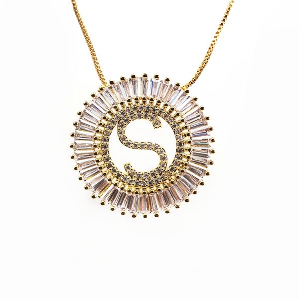 initial letter a to z pendant necklace pave white zircon round 20mm pendant 26 alphabets pendant with box chain necklace jewelry, Silver
initial letter a to z pendant necklace pave white zircon round 20mm pendant 26 alphabets pendant with box chain necklace jewelry, Silver