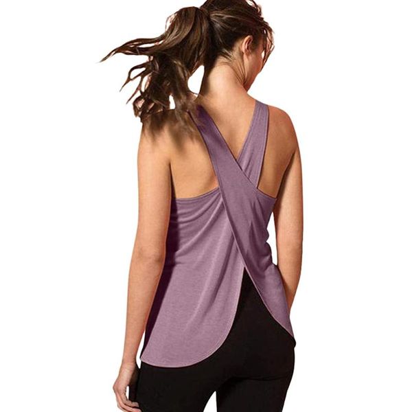 women casual cross back yoga shirt sleeveless workout sports vest solid vest xr-hot, Black;blue
women casual cross back yoga shirt sleeveless workout sports vest solid vest xr-hot, Black;blue