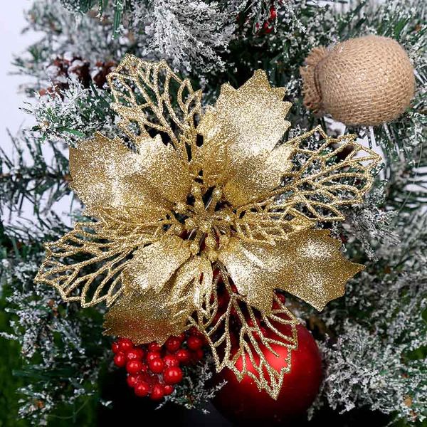 6pcs 9cm glitter artificial flowers christmas tree ornaments decorations christmas decorations for home gifts
6pcs 9cm glitter artificial flowers christmas tree ornaments decorations christmas decorations for home gifts